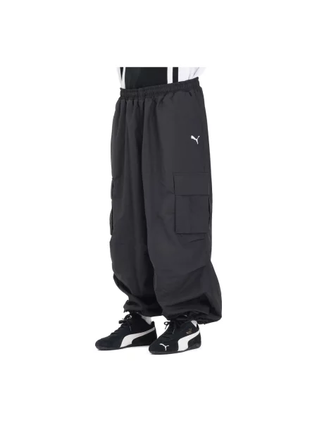 Spodnie cargo Puma w miejskim stylu czarne