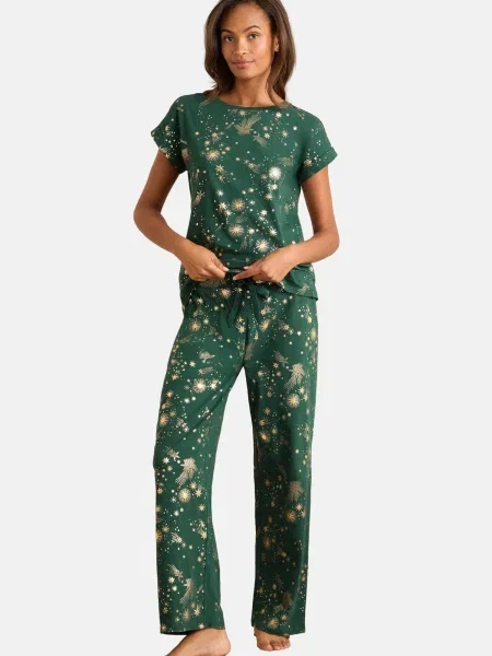 Love & roses Pijama auriu verde