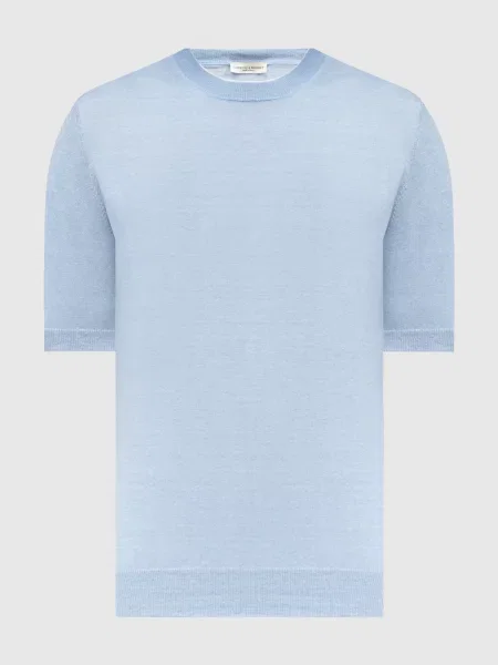 Футболка з льоном Cashmere&whiskey блакитна