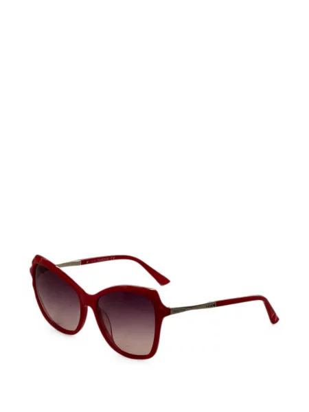 Ochelari de soare Swarovski cu imprimeu geometric roșu