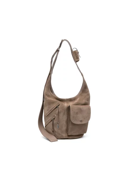 Torebka Ba&sh zamszowa brązowa