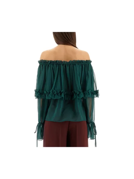Bluzka Saint Laurent zielona