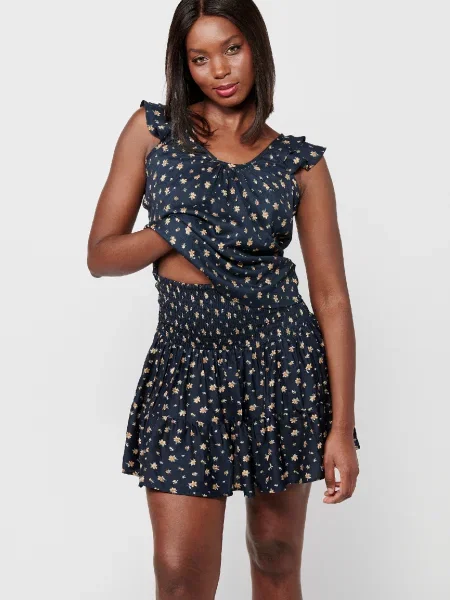 KOROSHI Bluza marine / kapučino / večbarvno zelena
