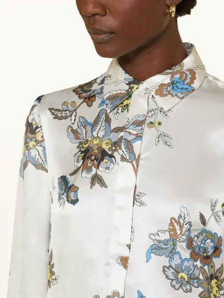 Herzen's Angelegenheit Bluzka Z Jedwabiu weiss biała