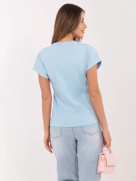 Bluză Relevance cu broderie albastru