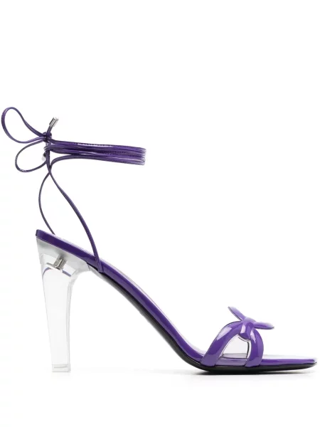 Colier Valentino Garavani din piele violet