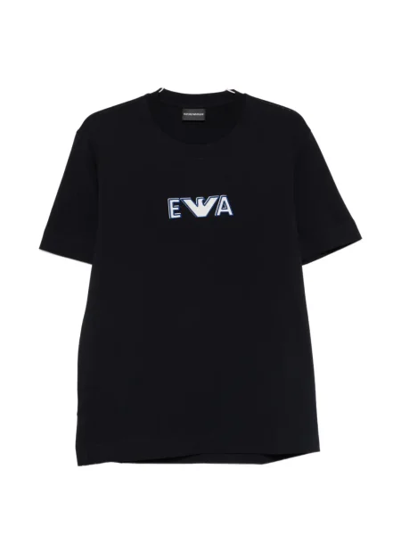 Tricou Emporio Armani cu autograf albastru