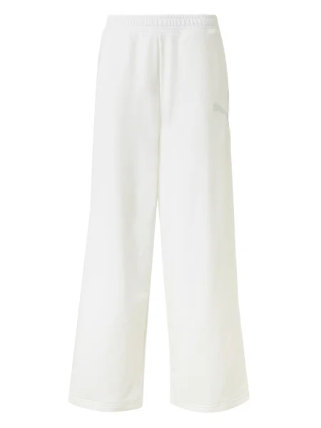 PUMA Pantaloni Essentials' alb