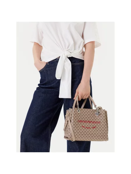 Emporio Armani Kabelka Écru béžová