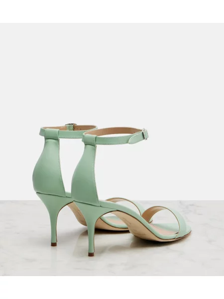 Sandale Manolo Blahnik din piele albastru