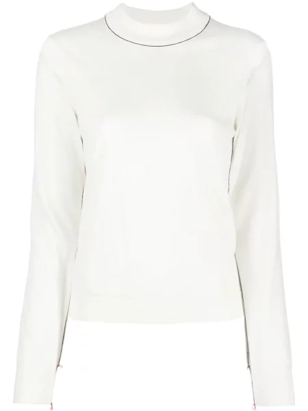 Pulover Maison Margiela de lână lung alb