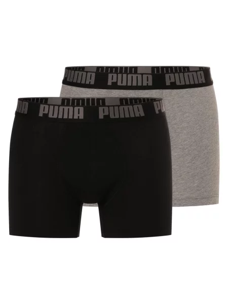 Obcisłe bokserki z detalem z logo w zestawie 2 szt. Puma czarne