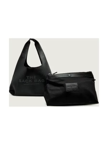 Marc Jacobs De piele geantă shopper + borsetă The Sack Bag negru