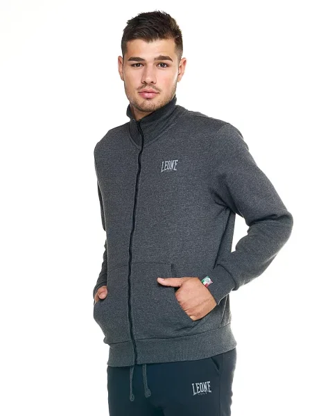 Bluza z z kaptur na co dzień na siłownię szara