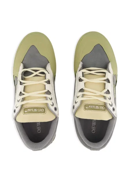 Sneakerși Off-white din piele alb