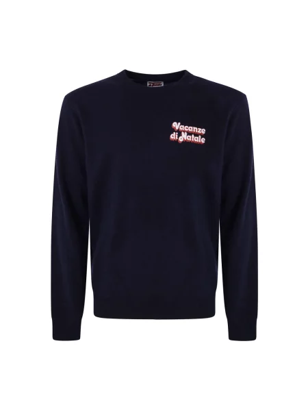 Sweter Mc2 Saint Barth wełniany niebieski