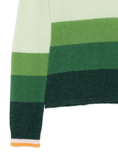 Pulover La Doublej cu dungi verde