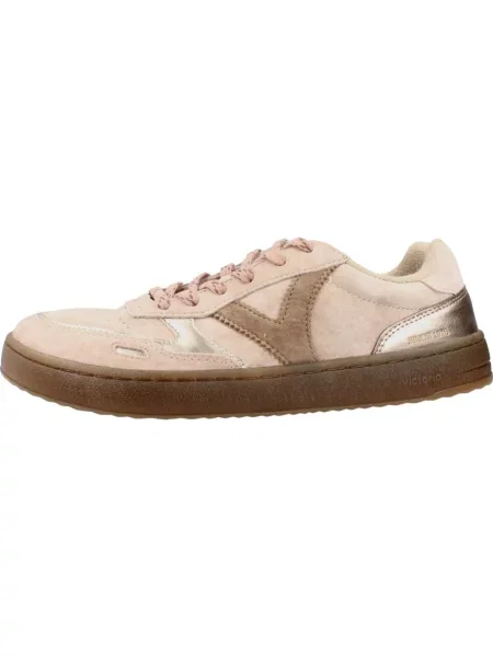Sneakersy Victoria skórzane brązowe