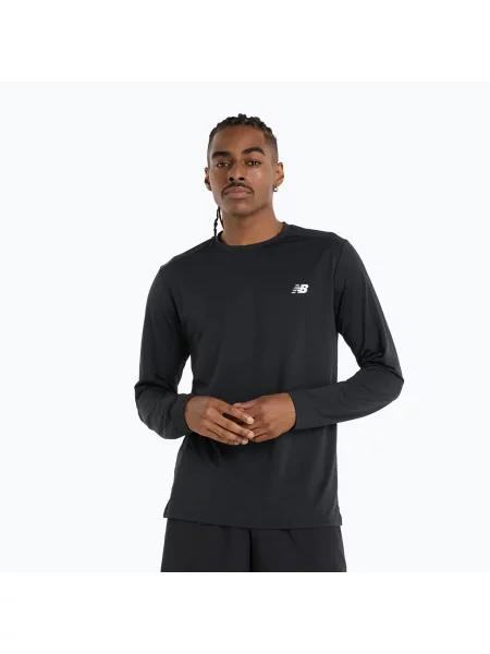 Тениска с дълъг ръкав New Balance с дълъг ръкав бяло