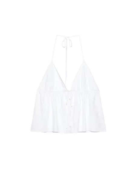 Top Pull&bear bílý