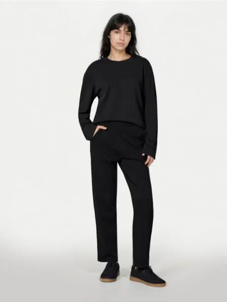 Спортивні штани з прямими штанами чорний