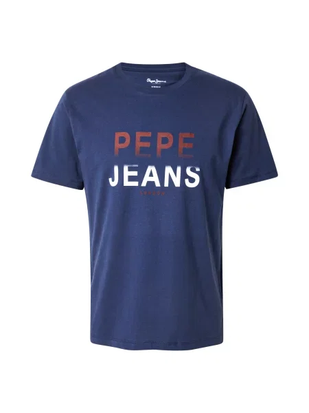 Pepe Jeans Tricou bleumarin / roșu alb