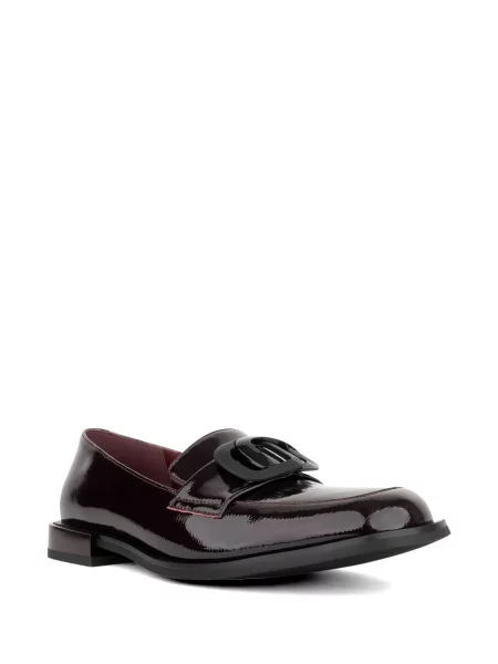 Pantofi loafer Linda Baumann cu cataramă roșu