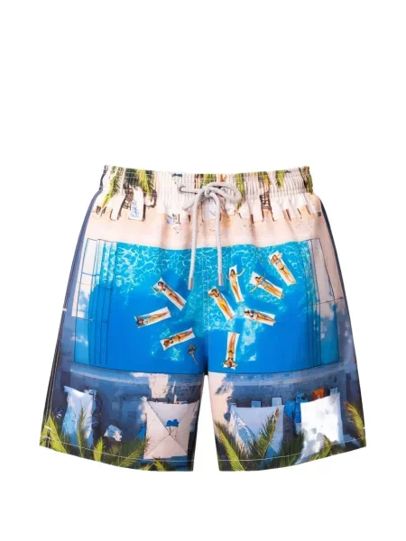 Slip de baie Mc2 Saint Barth cu imagine albastru