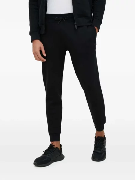Pantaloni Guess alergare cu autograf cu cordon negru