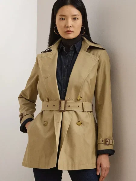 Lauren Ralph Lauren palton pentru femei cu bej