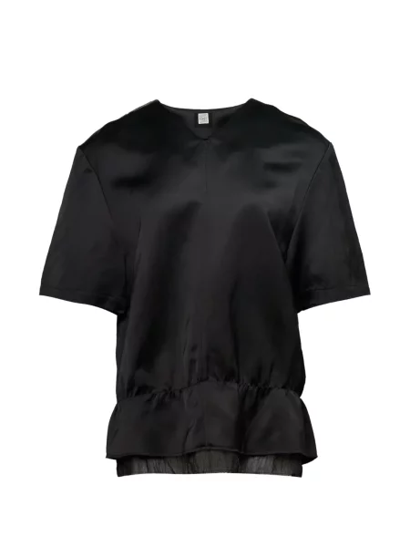 Top Toteme cu decolteu în V negru