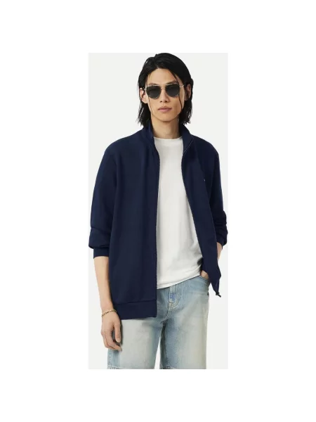 Bluza Lacoste Fleece Full Zip granatowy XS niebieska