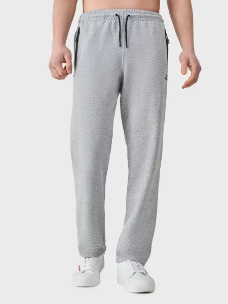 Спортивні штани AVECS бавовна/поліестер сірий