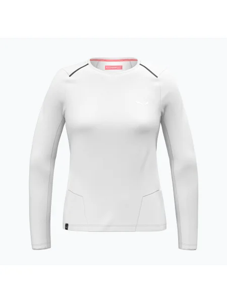 Tricou mânecă lungă Salewa alb