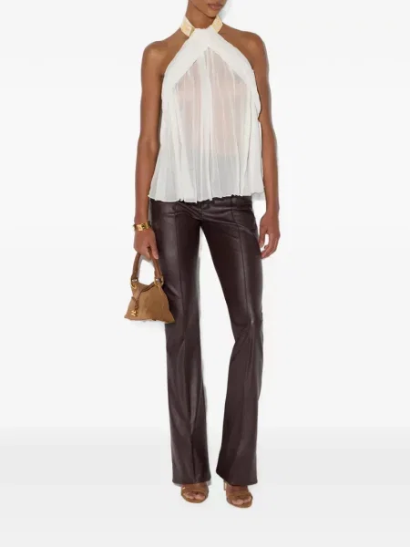 Top Elisabetta Franchi cu autograf alb