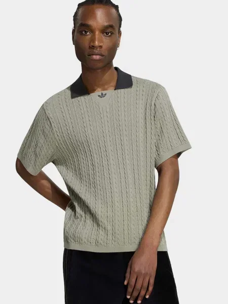 Adidas Originals Cable Knit polo swetrowe