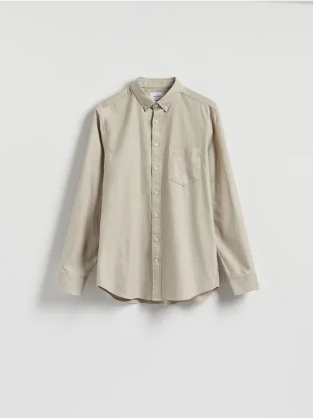 Reserved Cămașă regular fit din bej