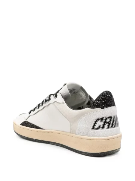 Sneakerși Crime London din piele alb
