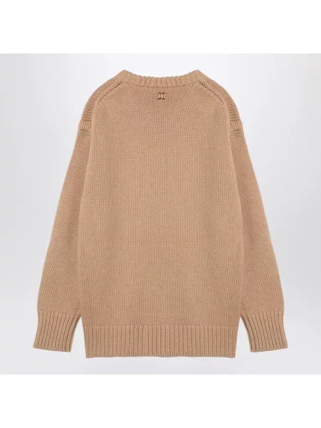Dzianinowy sweter Chloe brązowy