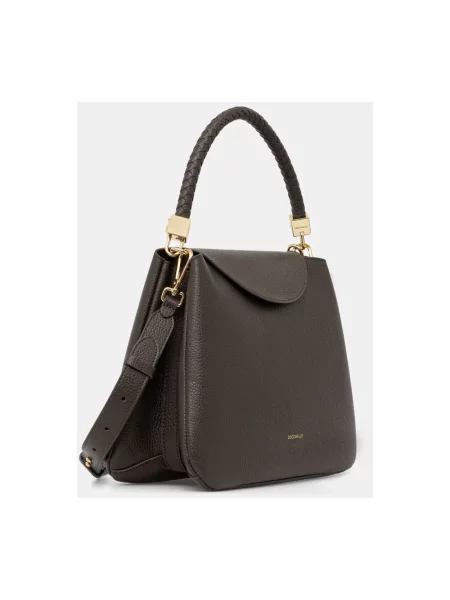 Coccinelle torebka crossbody skórzana zielona