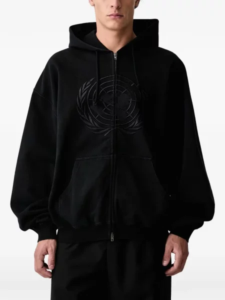 Hanorac cu glugă Vetements cu autograf negru