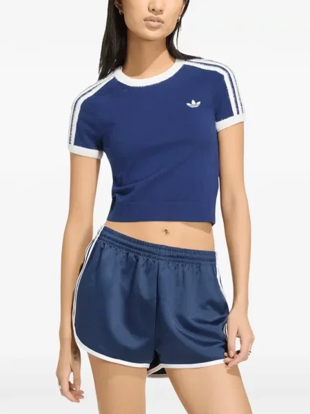 Περικομμένο μπλούζα Adidas μαύρο