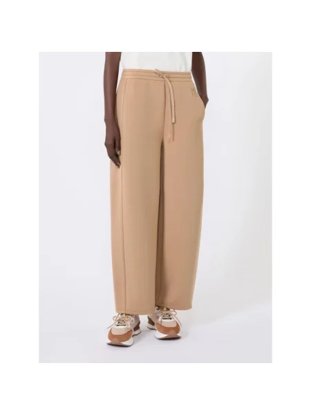 Spodnie Weekend Max Mara brązowe