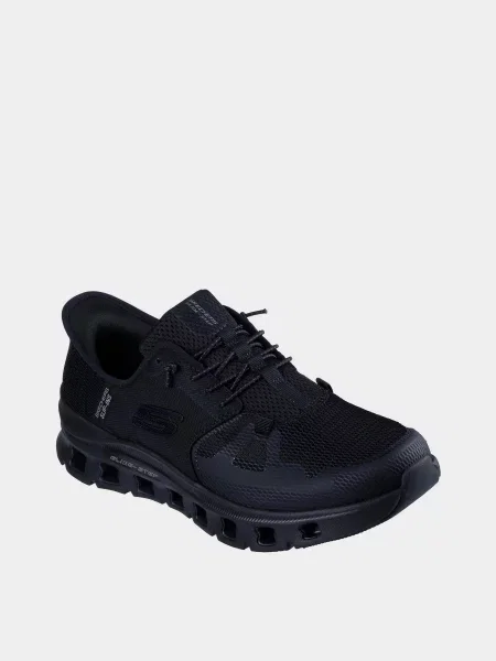 Кожаные повседневные кроссовки Skechers черные