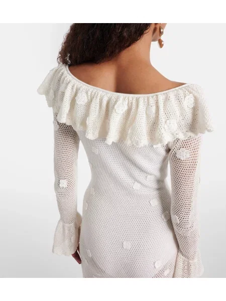 Rochie midi Self-portrait alb