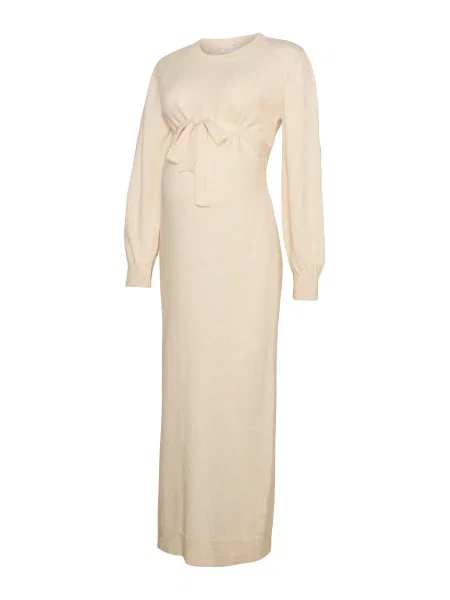MAMALICIOUS Rochie tricotat MLNEWANNE crem