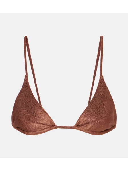 Bikini Jade Swim frotte brązowy