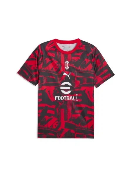Koszulka rozgrzewkowa AC Milan PUMA czarna