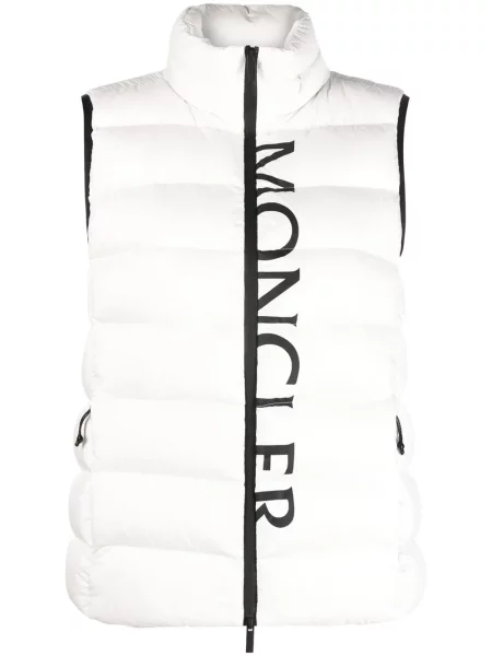 Vestă Moncler cu imagine alb