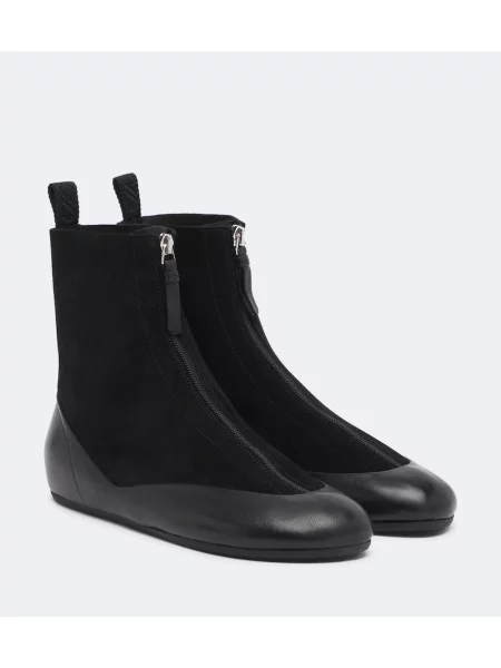 Semišové polokozačky Proenza Schouler černé